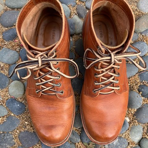 View photo of Viberg Service Boot in Horween English Tan Dublin