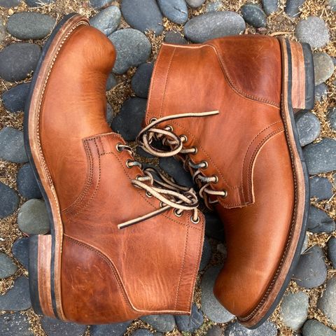 View photo of Viberg Service Boot in Horween English Tan Dublin