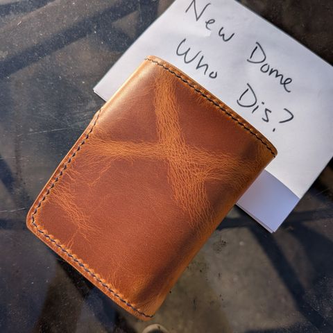 Ambar Snap Wallet in Conceria Walpier Navy Buttero & Badalassi Carlo Natural Waxy & Horween Armagnac Shell Cordovan