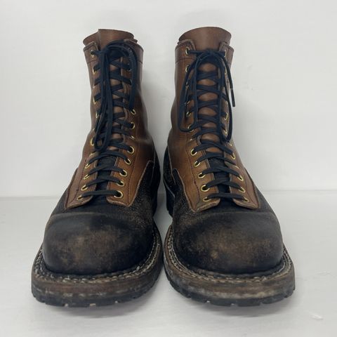 View photo of White's x Division Road LTT Logger 375 in Horween Black Waxed Flesh