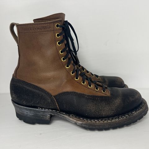 View photo of White's x Division Road LTT Logger 375 in Horween Black Waxed Flesh