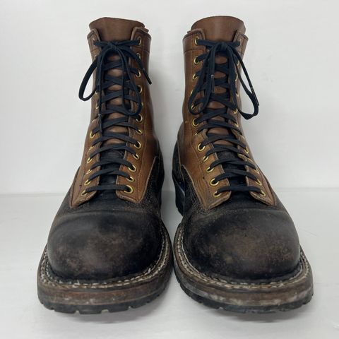 View photo of White's x Division Road LTT Logger 375 in Horween Black Waxed Flesh