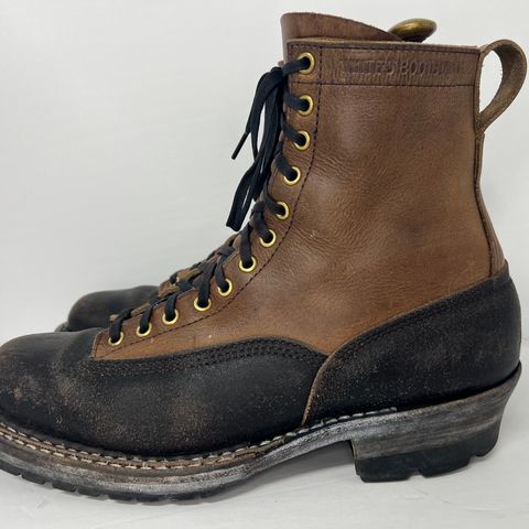 View photo of White's x Division Road LTT Logger 375 in Horween Black Waxed Flesh