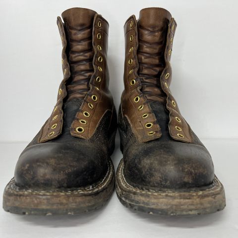 View photo of White's x Division Road LTT Logger 375 in Horween Black Waxed Flesh