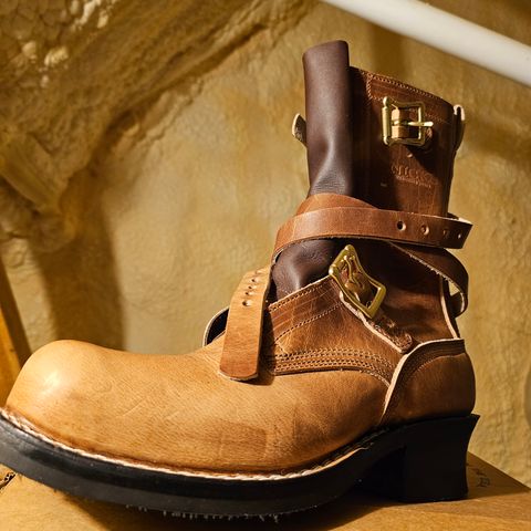 Nicks Heritage TankerPro in Horween Natural Dublin