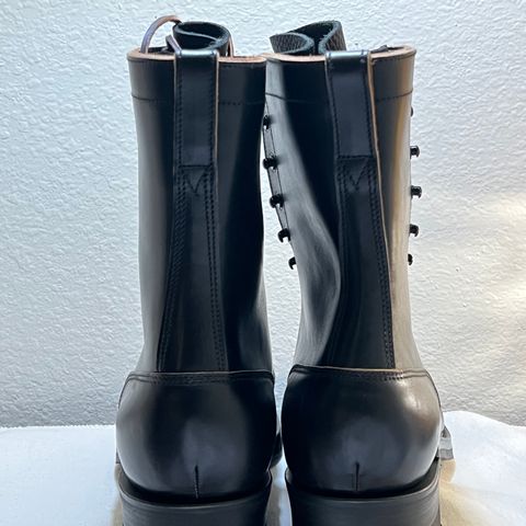 Rolling Dub Trio Griffin 8.5" Plain Toe Boots in Original Black Horsebutt #1010
