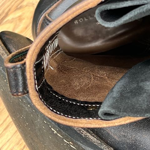 Rolling Dub Trio Griffin 8.5" Plain Toe Boots in Original Black Horsebutt #1010