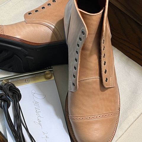 Viberg Service Boot BCT in Shinki Natural Horsebutt