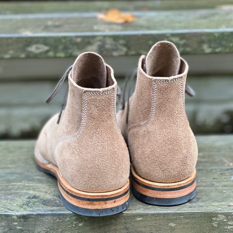 View photo of Viberg Boondocker in Horween Natural Chromexcel Roughout