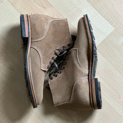 View photo of Viberg Boondocker in Horween Natural Chromexcel Roughout