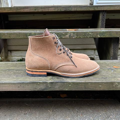 View photo of Viberg Boondocker in Horween Natural Chromexcel Roughout