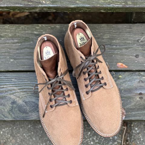 View photo of Viberg Boondocker in Horween Natural Chromexcel Roughout