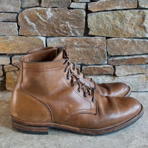 Viberg Service Boot in Horween Natural Chromexcel