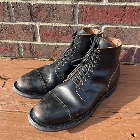 Viberg Service Boot BCT in Horween Black Teacore Double Cordovan Butts