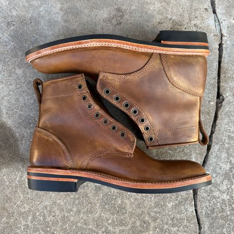 View photo of Dayton Boots Service Boot in Brown Pullup