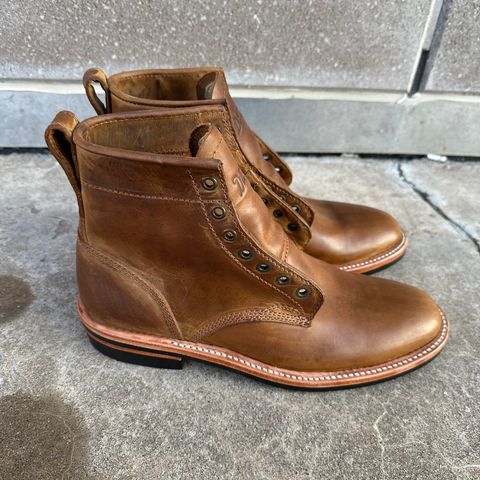 View photo of Dayton Boots Service Boot in Brown Pullup