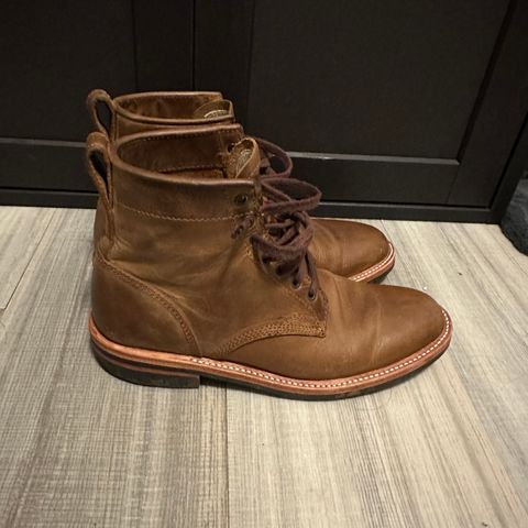 View photo of Dayton Boots Service Boot in Brown Pullup