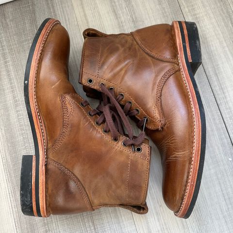 View photo of Dayton Boots Service Boot in Brown Pullup