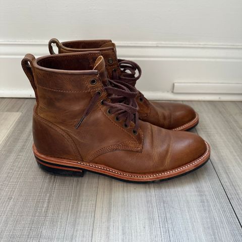 View photo of Dayton Boots Service Boot in Brown Pullup