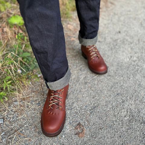 View photo of JK Boots Harvester in Seidel Redwood Oil Tan