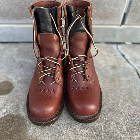 View photo of JK Boots Harvester in Seidel Redwood Oil Tan