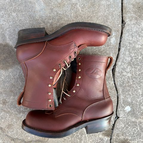 View photo of JK Boots Harvester in Seidel Redwood Oil Tan