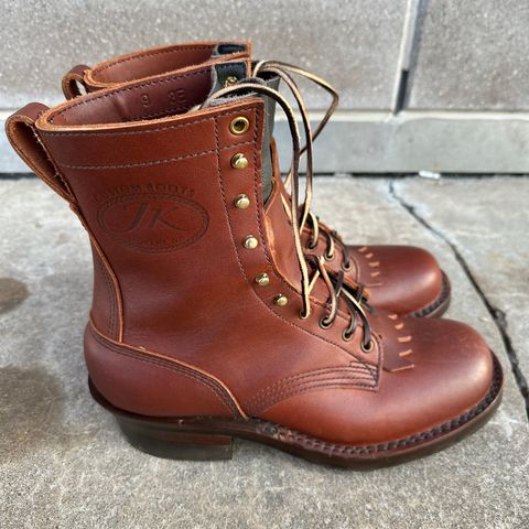 View photo of JK Boots Harvester in Seidel Redwood Oil Tan