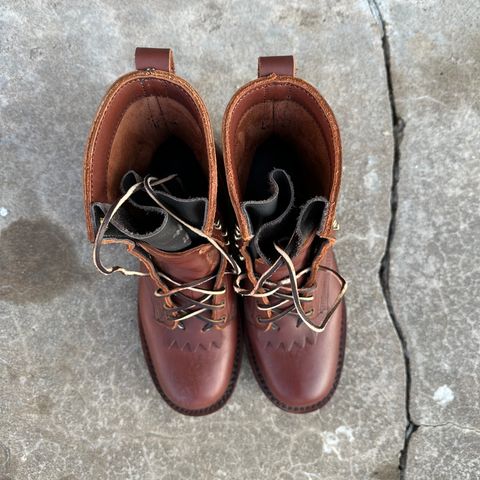 View photo of JK Boots Harvester in Seidel Redwood Oil Tan