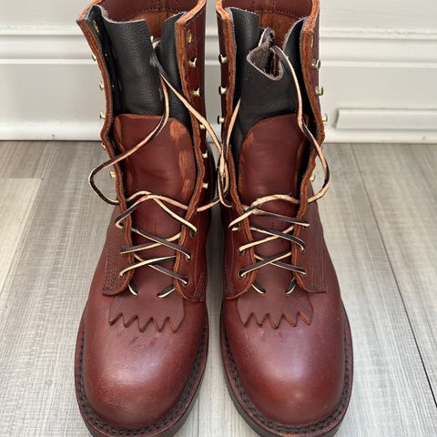 View photo of JK Boots Harvester in Seidel Redwood Oil Tan