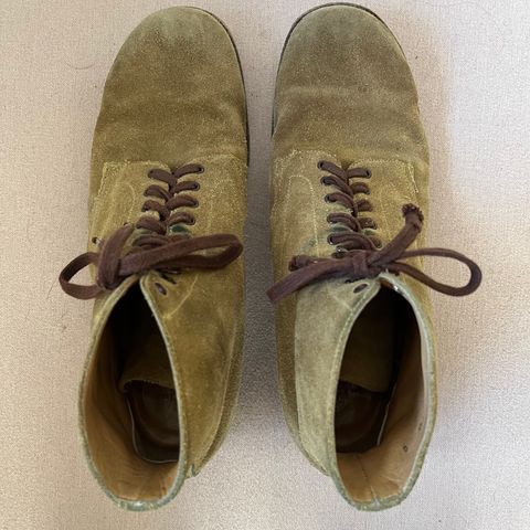 View photo of Yuketen Alan in Khaki Suede