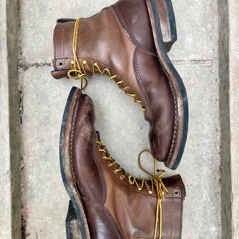 View photo of White's Smokejumper in Horween Natural Chromexcel