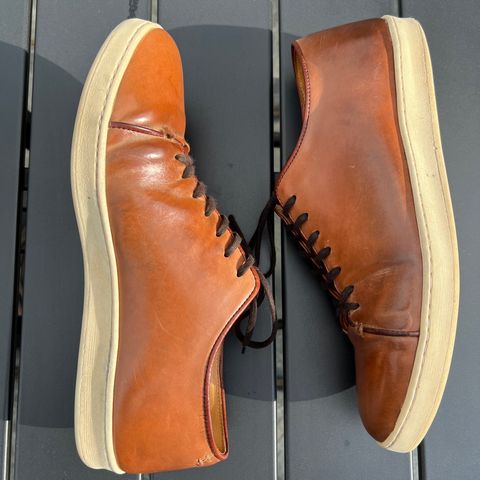 Crown Northampton Harlestone in Horween Unglazed Natural Shell Cordovan