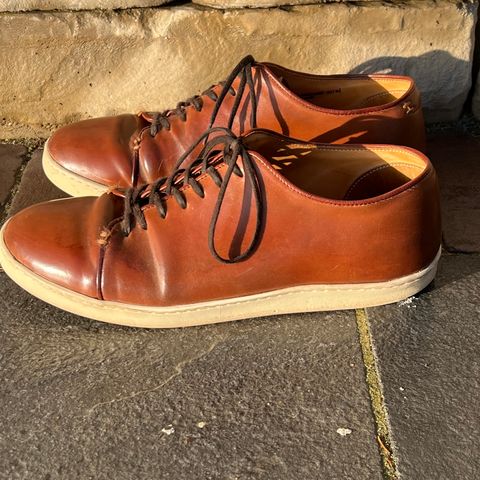 Crown Northampton Harlestone in Horween Unglazed Natural Shell Cordovan