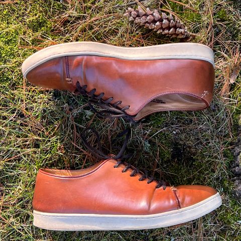 Crown Northampton Harlestone in Horween Unglazed Natural Shell Cordovan