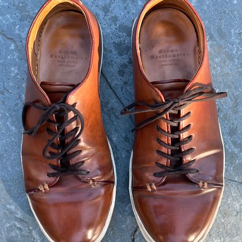 Crown Northampton Harlestone in Horween Unglazed Natural Shell Cordovan