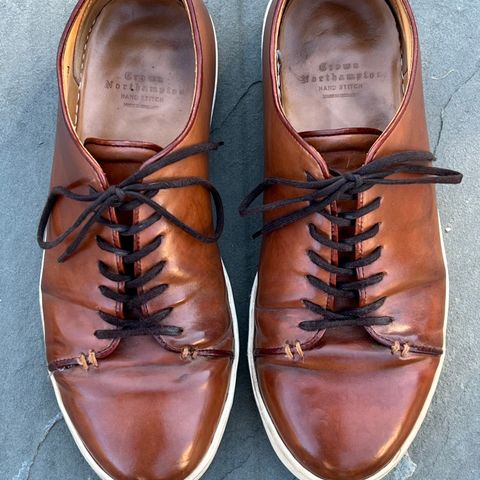 Crown Northampton Harlestone in Horween Unglazed Natural Shell Cordovan
