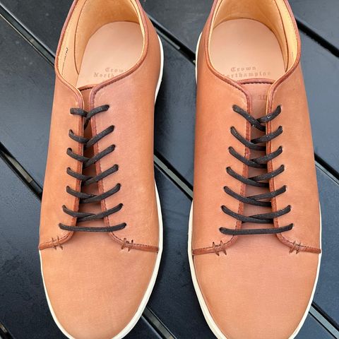 Crown Northampton Harlestone in Horween Unglazed Natural Shell Cordovan