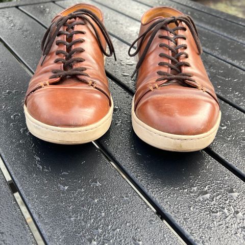 Crown Northampton Harlestone in Horween Unglazed Natural Shell Cordovan