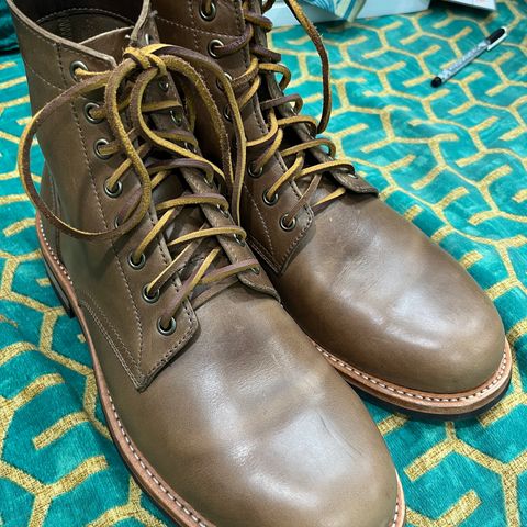 Oak Street Bootmakers Trench Boot in Horween Natural Chromexcel