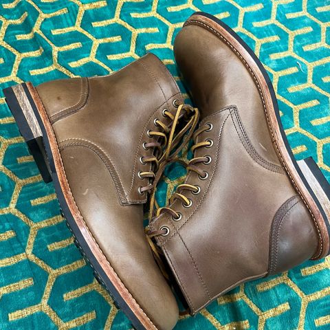 Oak Street Bootmakers Trench Boot in Horween Natural Chromexcel