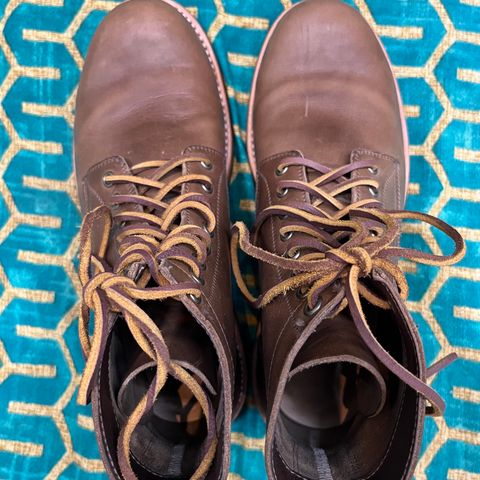 Oak Street Bootmakers Trench Boot in Horween Natural Chromexcel