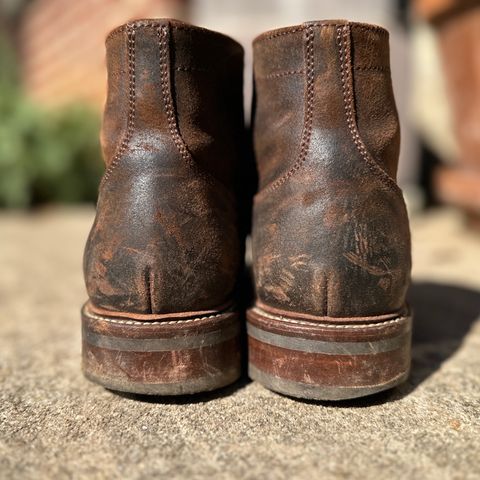 View photo of Caswell Boot Company Lisbon in C.F. Stead Snuff Waxy Commander Suede