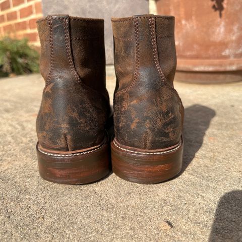 View photo of Caswell Boot Company Lisbon in C.F. Stead Snuff Waxy Commander Suede