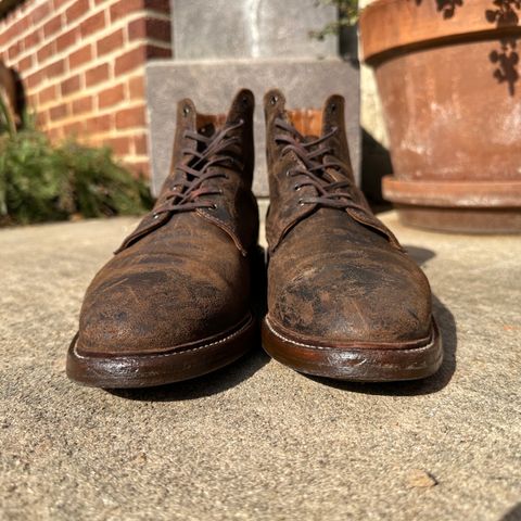 View photo of Caswell Boot Company Lisbon in C.F. Stead Snuff Waxy Commander Suede