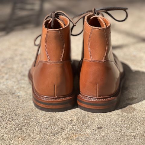 Grant Stone Ottawa Boot in Horween Honey Glazed Shell Cordovan