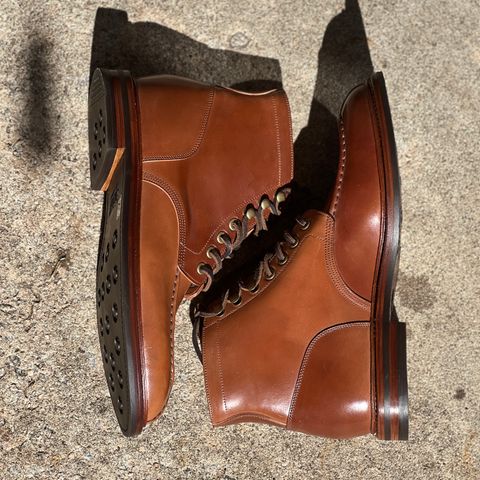 Grant Stone Ottawa Boot in Horween Honey Glazed Shell Cordovan