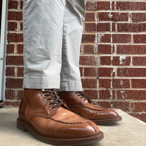 Grant Stone Ottawa Boot in Horween Honey Glazed Shell Cordovan