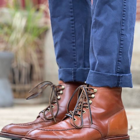 Grant Stone Ottawa Boot in Horween Honey Glazed Shell Cordovan