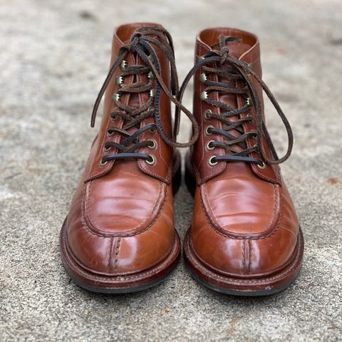 Grant Stone Ottawa Boot in Horween Honey Glazed Shell Cordovan