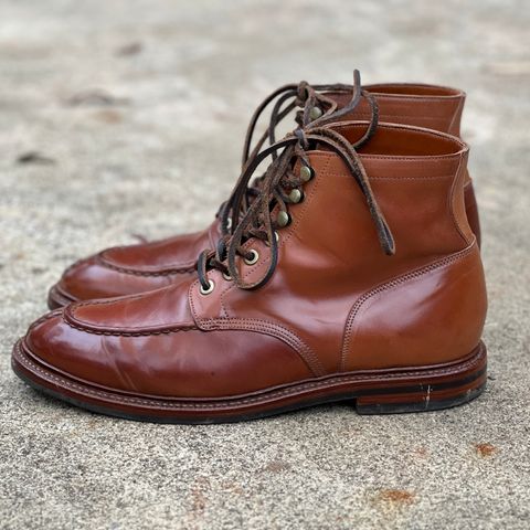 Grant Stone Ottawa Boot in Horween Honey Glazed Shell Cordovan